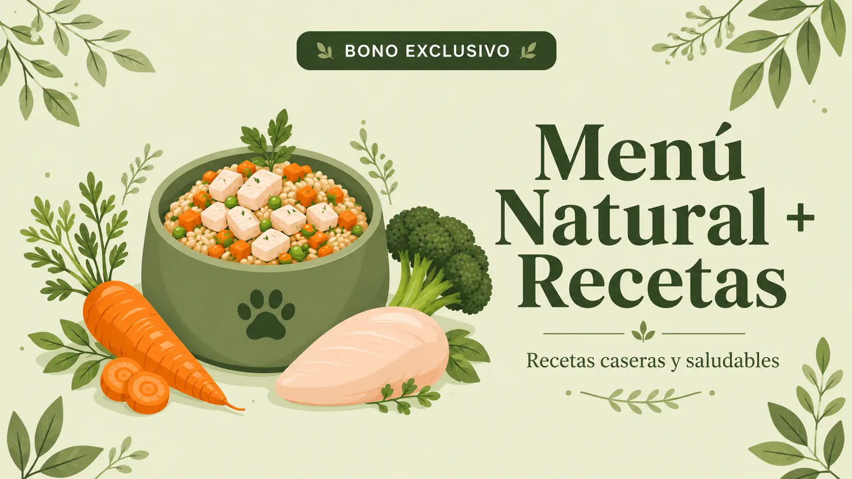 Menú Natural + Recetas caseras y saludables para tu Shih Tzu